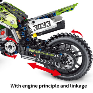 Motorcycle Toy Building Blocks Kit,Stem Bricks Sets,Toys for Boys & Adults, Build A Model Motorcycle, (476 Pieces)
