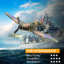 Load image into Gallery viewer, volantexrc RC Plane Spitfire Fighter 4CH Remote Control Airplane RTF with Aileron, Gyro, Aerobatics
