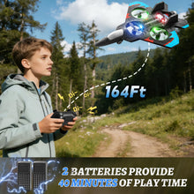 Load image into Gallery viewer, RC Airplane Fighter Jet with Light, 360° Flip Fighter Jet Toys, Stunt Roll, Airplane Toy Gifts
