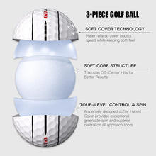 Load image into Gallery viewer, FIREPULSE Speed Golf Balls for Men with Ultra-Soft Feel, 3 Piece Construction for Extra Distance and Better Control
