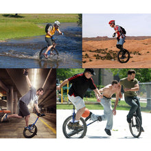 Load image into Gallery viewer, Unicycle, Chrome Wheel Unicycle Leakproof Butyl Tire Wheel Cycling Outdoor Sports Fitness Exercise, Red,24“
