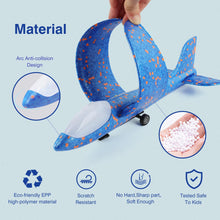 Load image into Gallery viewer, 3 Pack Foam Airplane Launcher Toys, 2 Flight Mode Glider Plane, Kids Flying Toy,3 4 5 6 7 8 9 10 11 12 Year Old Boys Girls

