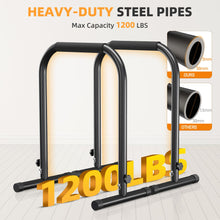Load image into Gallery viewer, Outdoor Basic Adjustable Dip Bar Station - Black
