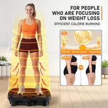Load image into Gallery viewer, GLYLF Vibration Plate Exercise Machine, 130 Levels Full Body Workout Vibrating Plate for Lymphatic Drainage Weight Loss, 450 Lbs Capacity Shake Platform with Resistance Bands Bluetooth for Women Men
