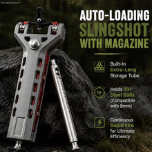 Load image into Gallery viewer, Auto-Loading Metal Slingshot with Magazine for Adults
