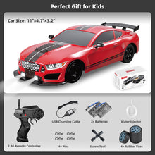 Load image into Gallery viewer, 2.4GHz 1:16 Scale 4WD High Speed Remote Control Cars Vehicle with LED Lights Two Batteries and Drifting Tires Racing Sport Toy Cars
