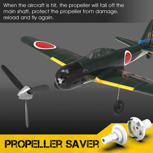 Romote Control Airplane Zero Fighter, 4 Channel RTF RC Plane with 6-Axis Gyro, WW2 Warbird