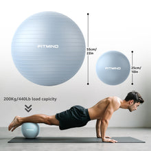 Load image into Gallery viewer, FITMIND Yoga Ball set-55cm&amp;25cm（Blue）
