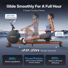 Load image into Gallery viewer, MERACH Pro-Grade Rowing Machines for Home - Black
