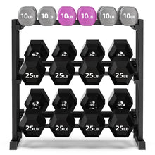 Load image into Gallery viewer, Logicexplore Dumbbell Rack, Heavy Duty Weight Storage Rack with Adjustable Width, Non-Slip &amp; Floor-Friendly, Home Gym Organizer for Strength Training Equipment (Black)
