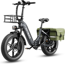 Load image into Gallery viewer, Electric Bike for Adults, Foldable 1400W Peak Motor Ebike, 20&quot; x 4.0&quot; Fat Tire Step-Thru Electric Bicycle
