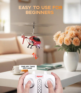 RC Helicopter for Kids and Beginners, Remote Control Helicopter with Altitude Hold, 2 Speed Modes, Whole Alloy Toy