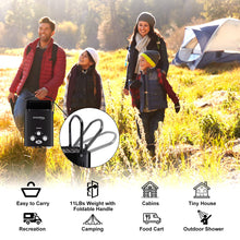 Load image into Gallery viewer, Portable Water Heater Propane Tankless - 6L 1.58GPM RV on demand Hot Gas Outdoor Digital Display Water Heater for Camping,Boat,Cabins(black)
