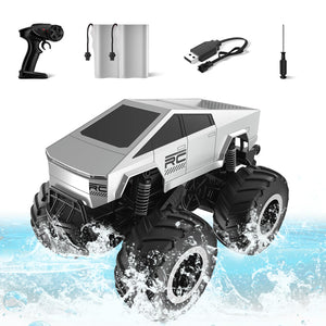 Amphibious Off-Road Monster Truck Toy, 1:16 Scale 4WD High-Speed RC Car, 2.4GHz All-Terrain Remote Control Vehicle