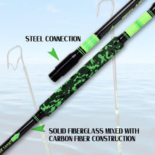 Load image into Gallery viewer, Fiblink Fishing Gaff Portable Travel Fish Gaff with S316 Stainless Steel Fishing Hook Non-Slip Camouflage Handle 2Piece Gaff for Saltwater Offshore 8'
