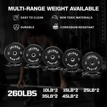 Load image into Gallery viewer, JELENS Home Gym System, 150LB Weight Stack Smith Machine- (Black, 260LBS Black Weights Package)

