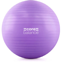 Load image into Gallery viewer, Core Balance Exercise Ball for Workouts, Anti-Burst and Slip Resistant, Swiss Yoga Ball (33" / 85cm Purple)
