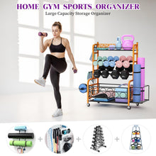 Load image into Gallery viewer, VOPEAK Weight Rack for Dumbbells,  Weight Storage Rack for Dumbbells with Wheels
