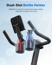 Load image into Gallery viewer, MERACH Exercise Bike, Brake Pad Stationary Bike with Exclusive App -Blue
