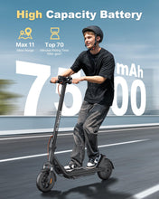 Load image into Gallery viewer, Electric Scooter A1C,Front Suspension Kick Scooter, 8.5 Solid Tires,300W Motor, Smart APP Control,15.5MPH

