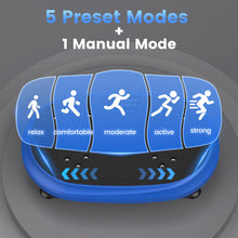 Load image into Gallery viewer, Vibration Plate Exercise Machine, Vibrating Fitness Platform for Lymphatic Drainage, Full Body Shaker Workout Equipment, Bluetooth Power Shaping Vibrate Plate, Board Sport for Home Exercise Gym, Blue
