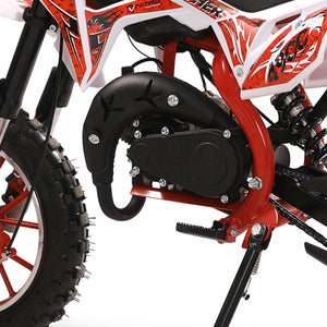 Kids Motorcycle Dirt Bike, Ride On Mini Bike for Boys 6-12 Years Old, Gas Powered Motorbike Motocross Red