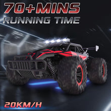 Load image into Gallery viewer, 1:16 Scale Remote Control Car, 20 Km/h High Speed Remote Control Truck Off Road RC Monster Vehicle with LED
