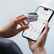 Load image into Gallery viewer, Innovo iP900BP-B Fingertip Pulse Oximeter, Blood Oxygen Monitor with Free App, Plethysmograph, and Perfusion Index (with Bluetooth) -White
