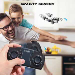 Mini Drone with Camera 720P HD FPV, RC Quadcopter Foldable Drone With Altitude Hold, 3D Flip, Headless Mode, Gravity Control