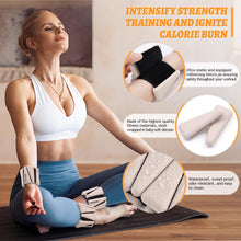 Load image into Gallery viewer, BECOJADDE Ankle Weights Set of 2 (2 lb Each) Adjustable Wrist Weights -Beige

