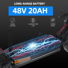 Load image into Gallery viewer, Electric Scooter for Adults 2400W Dual Motor,20ah 48V, 10&quot; Tubeless Tires Folding E Scooter Dual Suspension, Dual Disc Brake

