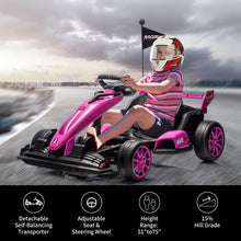 Load image into Gallery viewer, Go Kart Electric Drift Kart Car with Adjustable Seat, 24V Outdoor Ride On Toy with Variable Speed Mode, Crazy Cart for Kids 6+ Years Old
