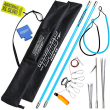Load image into Gallery viewer, Hawaiian Sling Fishing Spear Set - Travel Fiberglass Pole Spear Harpoon for Spearfishing with 3 Prong Paralyzer Tips 5' - Fishing line Holder and Travel Bag Included for Spear Fishing Equipment
