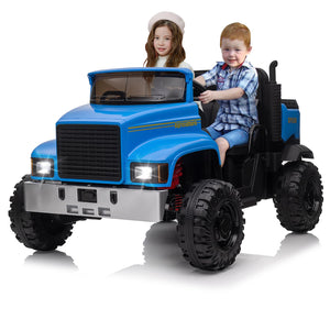 Ride On Truck for Kids 24V Ride On Car with Remote Control Electric UTV Vehicles with Dump Bed, 4WD Power