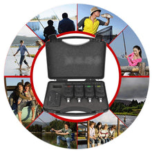 Load image into Gallery viewer, Tihebeyan Carp Fishing Bite Alarm Indicator Set, 4 Emitter + 1 Receiver Digital Wireless Fishing Bite Alert Indicator Set
