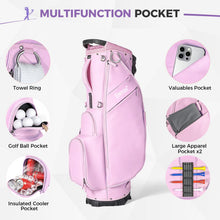 Load image into Gallery viewer, 14-Way Golf Bags for Men, Golf Stand Bag, Purple
