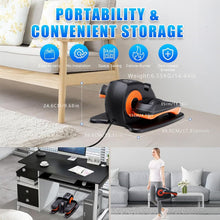 Load image into Gallery viewer, ESL Under Desk Elliptical - Portable Leg Exerciser for Seniors, Assembled Seated Elliptical with Remote Control, LCD Display Electric Elliptical Trainers with Traction Straps
