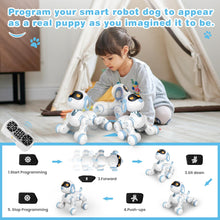 Load image into Gallery viewer, Robot Dog, Remote Control Dog Robot for Kids with Head Touch Sensing and Music Function, Programmable Interactive Funny Toy
