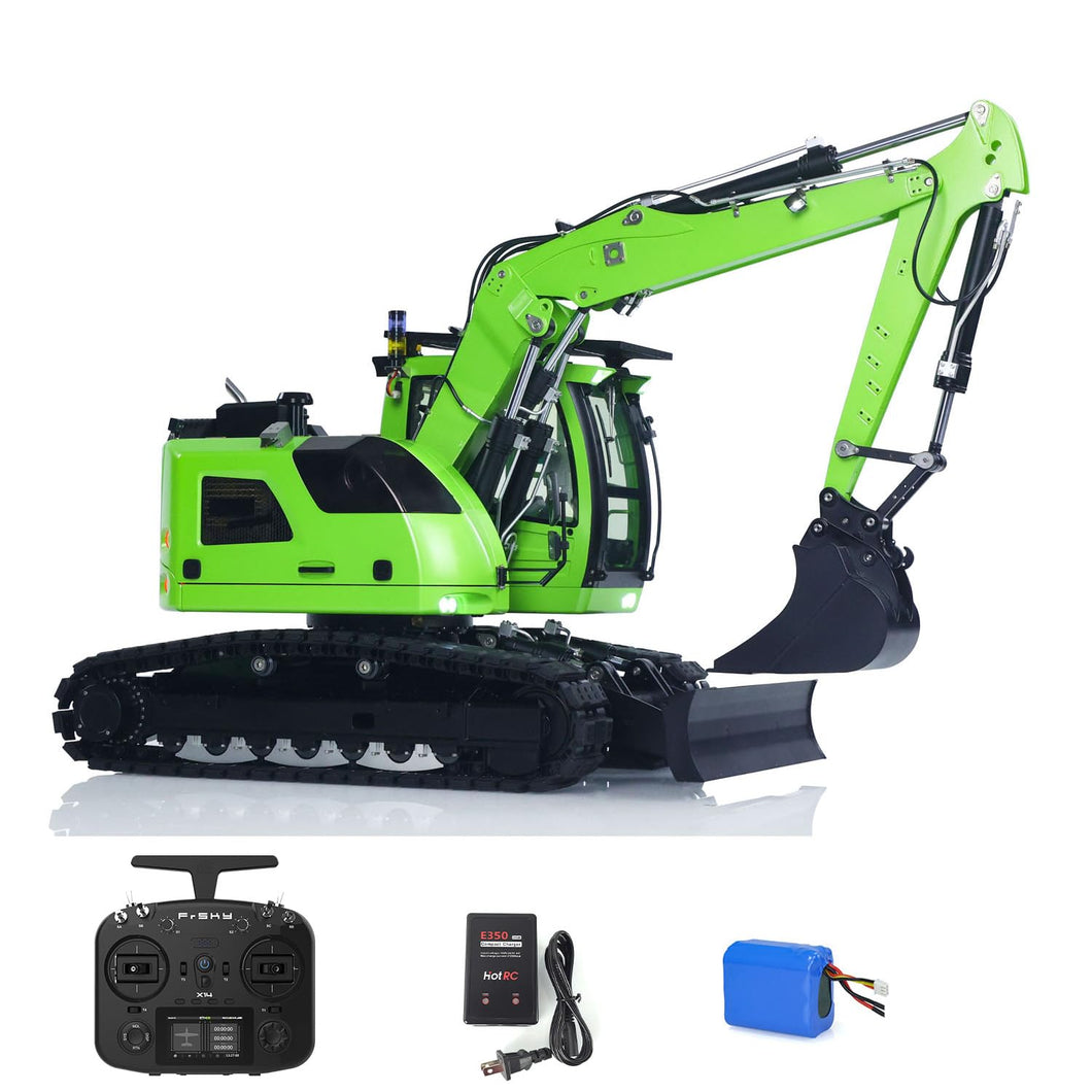 Upgraded 1/14 RC Hydraulic Excavator LR 914 5ways Valve Electric Digger Model RTR Construction Vehicle X14 Radio Battery