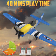 Load image into Gallery viewer, 3 Channel RC Plane P-51D Mustang, Remote Control Airplane Ready to Fly, 2.4GHz 6-axis Gyro Stabilizer, Easy to Fly for Kids &amp; Beginners

