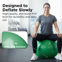 Load image into Gallery viewer, THERABAND Pro Series Exercise Ball, 26" Green Stability Ball for 5'7"–6'1" Users
