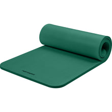 Load image into Gallery viewer, Retrospec Solana Yoga Mat 1" Thick w/Nylon Strap for Men &amp; Women - Non Slip Exercise Mat for Home Yoga, Pilates, Stretching, Floor &amp; Fitness Workouts - Elm Green
