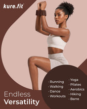Load image into Gallery viewer, kure.fit Weighted Bangles | Adjustable Wrist and Ankle Weights for Women 2LB Each (Set of 2)Cocoa
