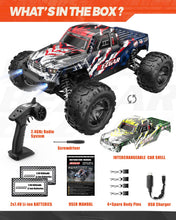 Load image into Gallery viewer, Hobby Grade 1:16 Scale Remote Control Truck, 4WD High Speed 40+ Kmh All Terrains Electric Toy Off Road RC Vehicle Car Crawler
