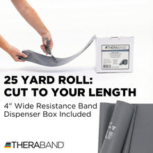 Load image into Gallery viewer, THERABAND Resistance Band Silver, Super Heavy, 25-Yd Roll, Latex-Free Elastic Exercise Band
