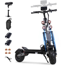 Load image into Gallery viewer, Electric Scooter Adult 7000W Brushless Motor Up to 55 MPH, 60V 33Ah Li-Ion Battery Range 65+ Miles, 13 &quot;All Terrain Tires
