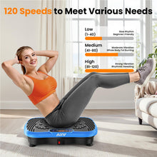 Load image into Gallery viewer, AXV Vibration Plate Fitness Platform Exercise Machine Vibrating Shaking Full Body Shaker Workout Vibrate Stand Shake Board Sport for Weight Loss Fat Burner for Gym Home Office
