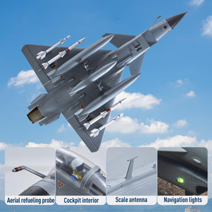 RC Jets 64mm J10 EDF Fighter Jet with Reflex Vigorous Dragon Rc Airplanes for Adults (NO Transmitter Batteries and Charger)