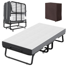 Load image into Gallery viewer, CAIYUN Folding Bed with Mattress and Storage Cover - 75"x38" Twin Size Frame, Portable Rollaway Guest Bed with 5-inch Memory Foam Mattress, Space-Saving Foldable Design for Easy Storage
