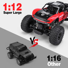 Load image into Gallery viewer, Remote Control Monster Truck, 1:12 Scale 4WD Offroad Waterproof Trucks for Boys 8-12, Amphibious RC Car
